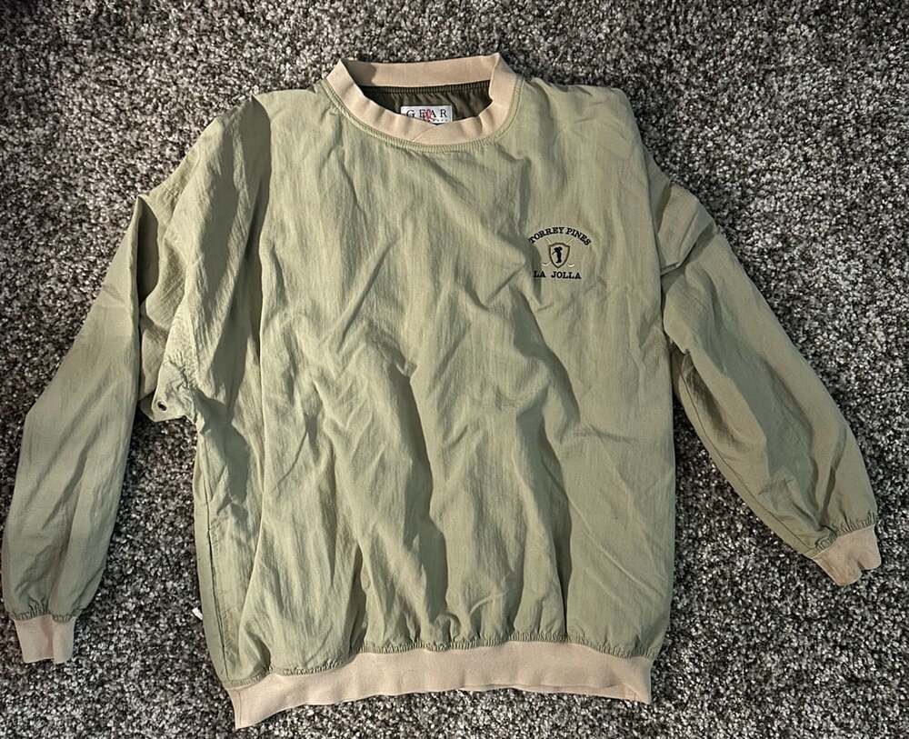 Gear For Sports Torrey Pines La Jolla Golf Pullover Windbreaker Jacket XXL